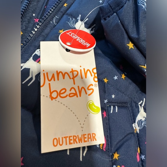 Jumping Beans Baby/Toddler Navy Unicorn Winter Puffer Jacket NWT Various… - Picture 3 of 7